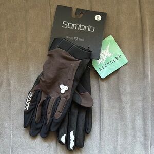 Sombrio Vanquish Black and Brown Cycling Gloves Sz S